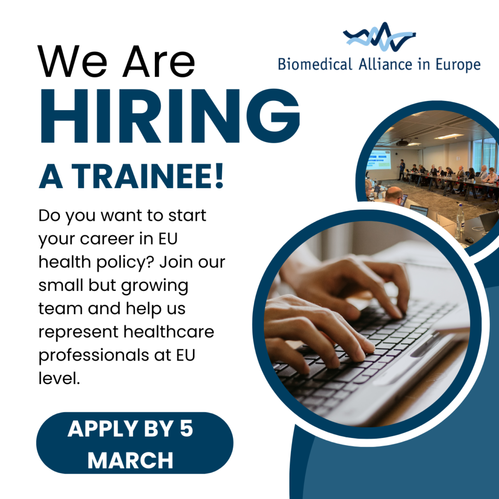 BioMed Alliance is looking for a trainee!